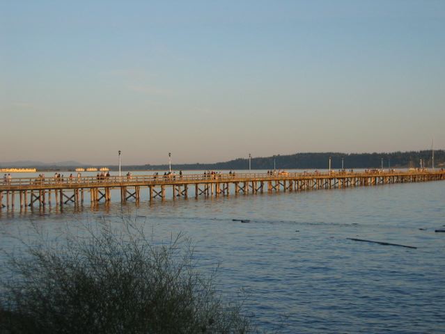 Stroll down White Rock Pier