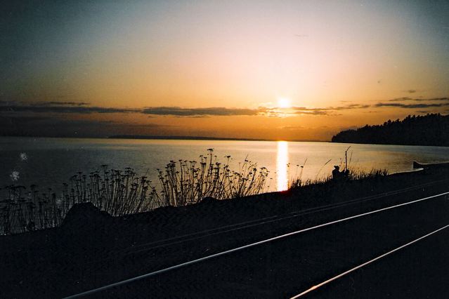 Sunset in White Rock British Columbia Canada